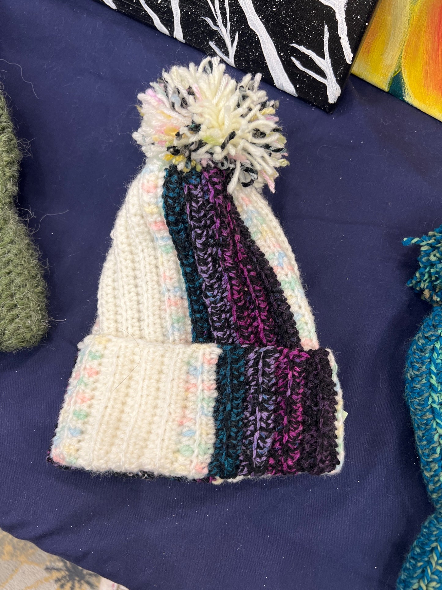 Crocheted Stocking Hat - Medium/Large - 1