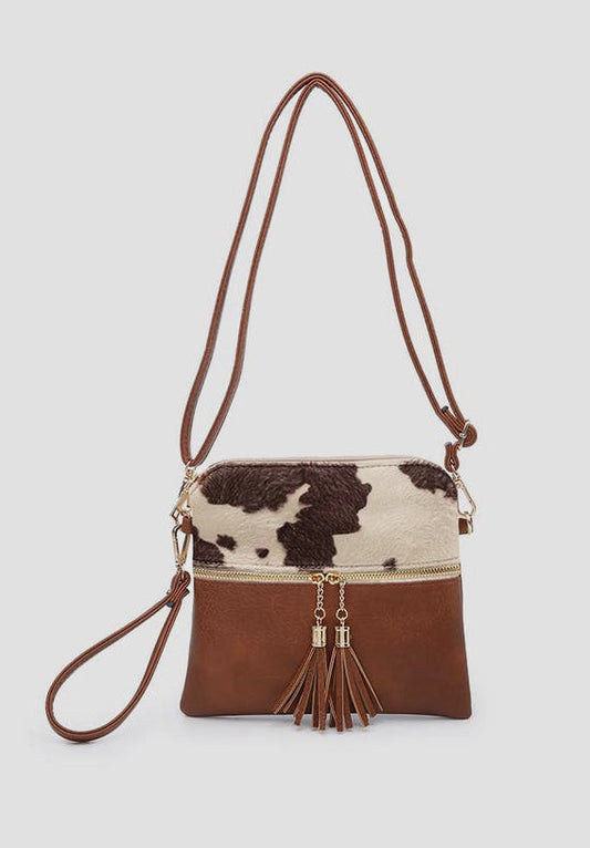 TARA COWPRINT CROSSBODY