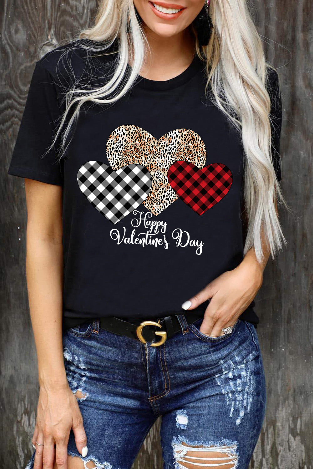 Sequin Heart Graphic Tee