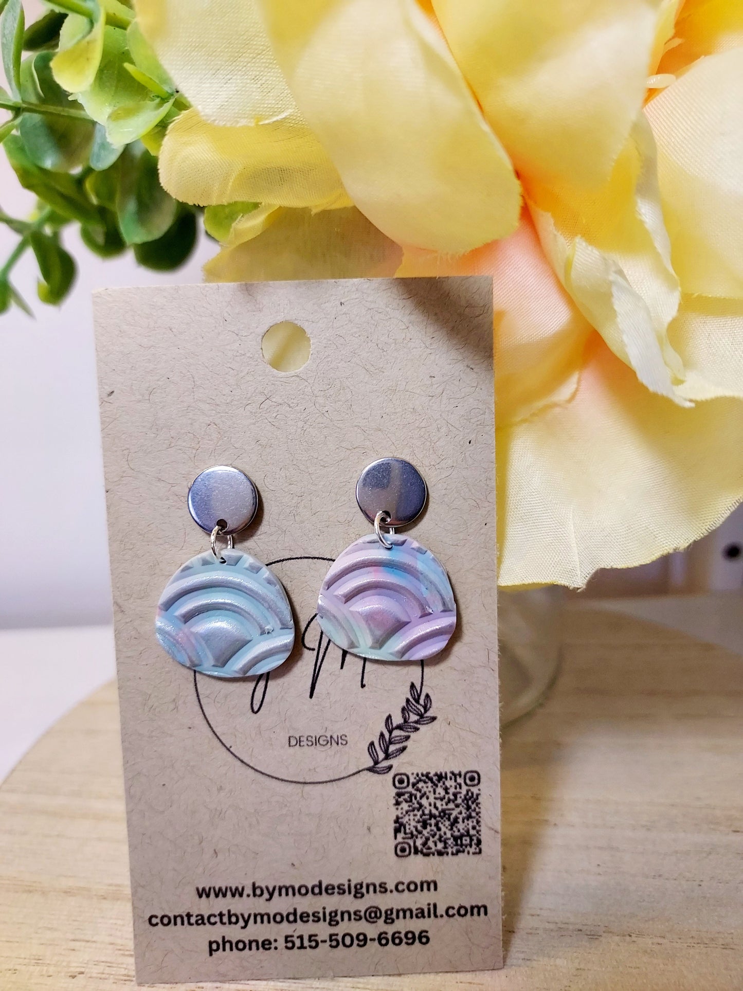 Spring Marble Earrings