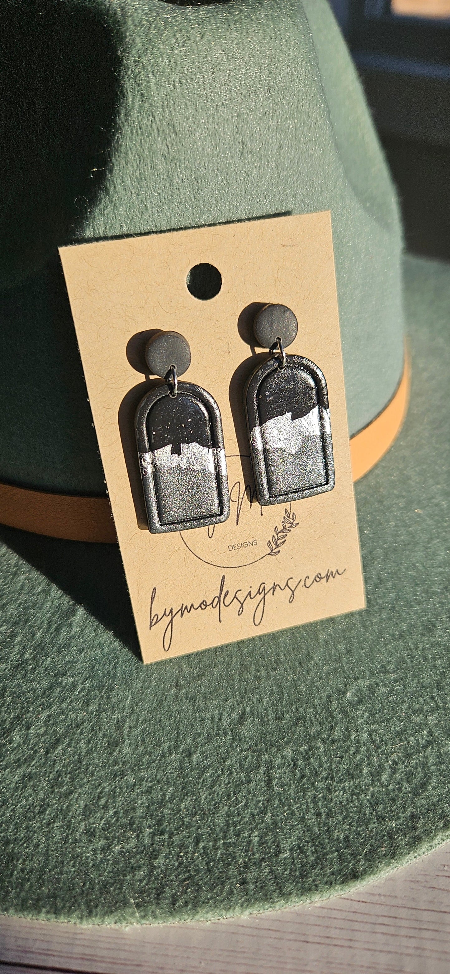 Silver Fractured Earrings