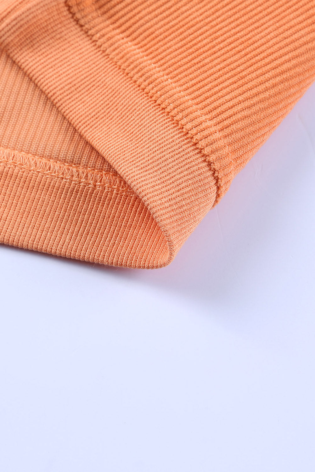 Orange JOLENE Ribbed Corded Oversized Sweatshirt