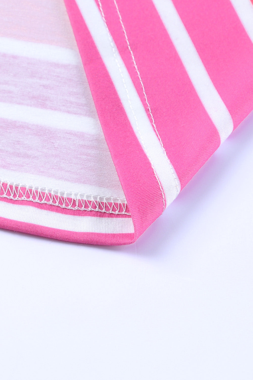 Multicolor Gradient Striped Long Sleeve V-Neck Blouse