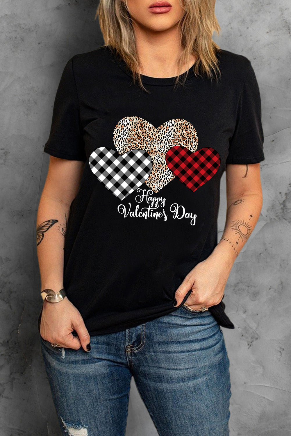 Sequin Heart Graphic Tee