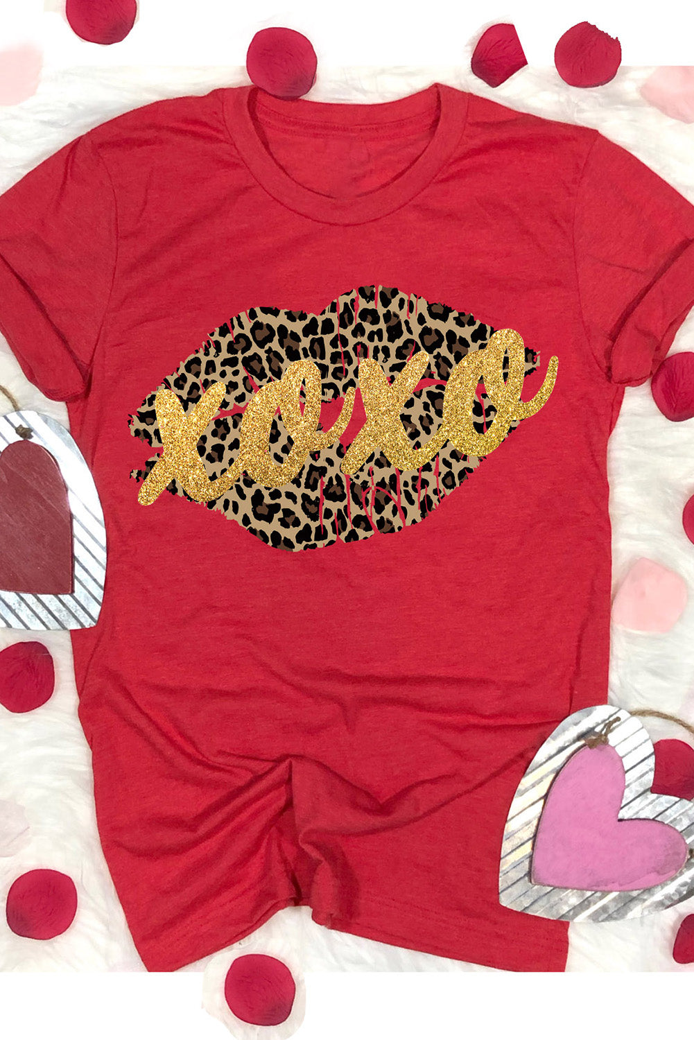 Khaki AMEN Leopard Print Short Sleeve Graphic T Shirt