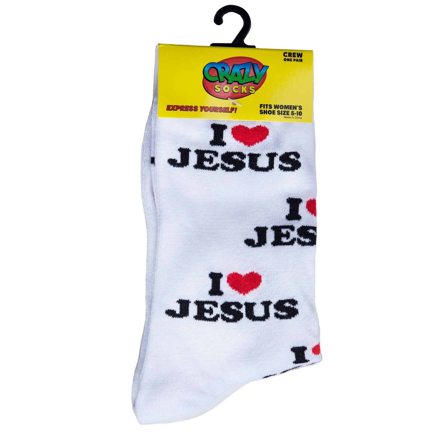 I Love Jesus - Womens Crew Folded