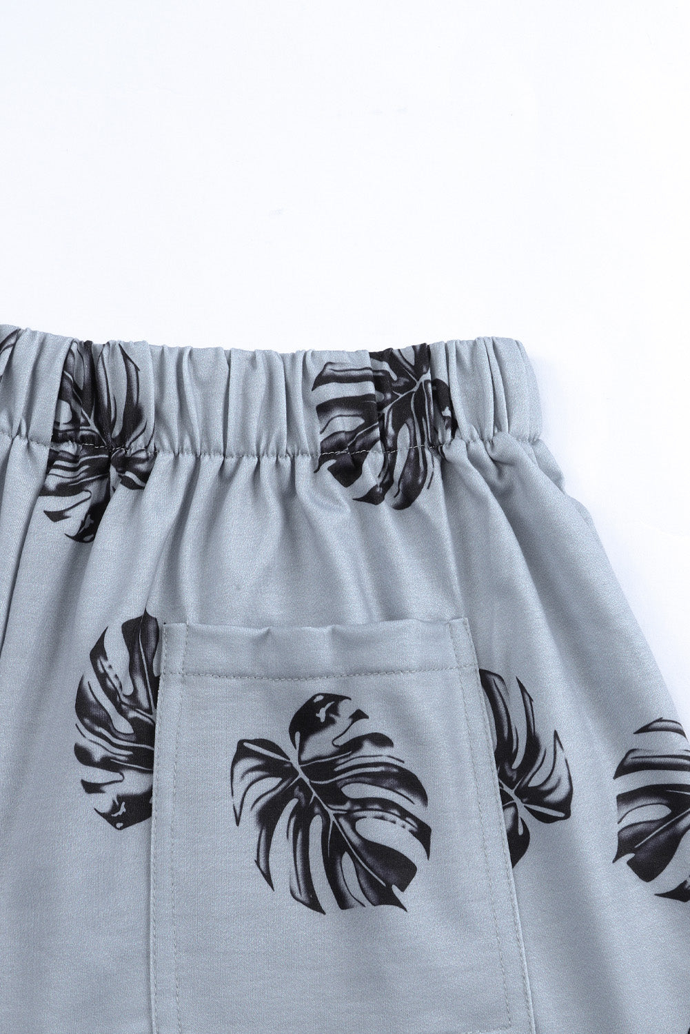Print Drawstring Casual Elastic Waist Pocketed Shorts
