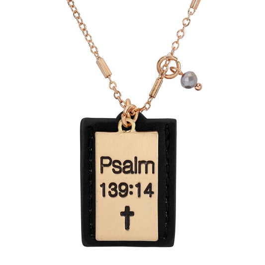 "PSALM 139:14" Engraved Necklace