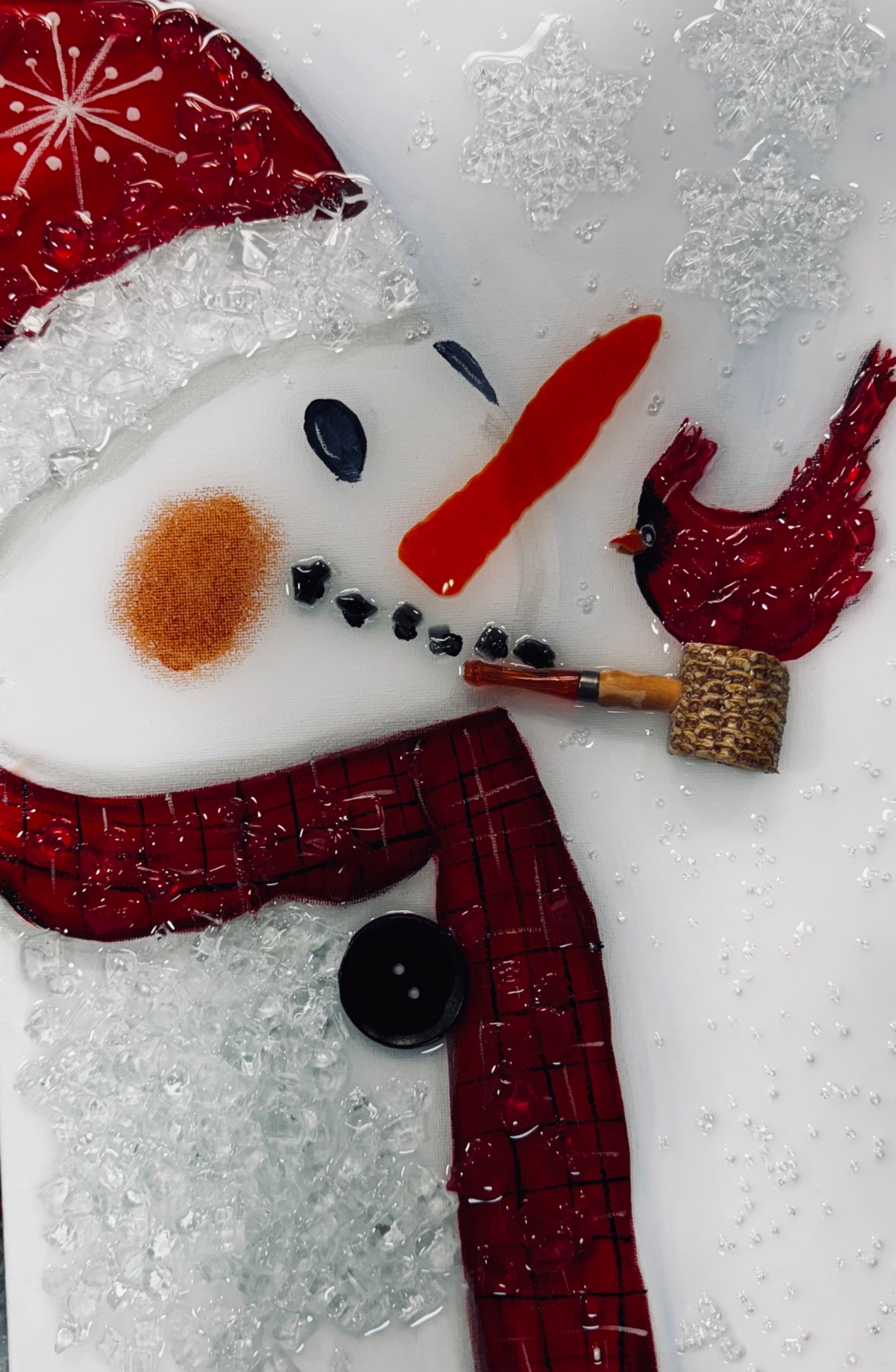 Snowman/ cardinal/pipe - 1