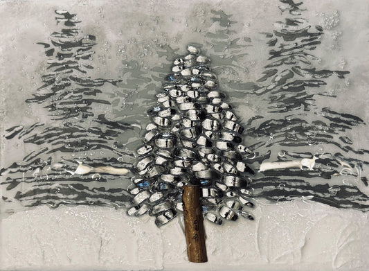 Silver tree. 12x16 - 1