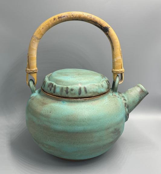 Turquoise Teapot with cup - 1