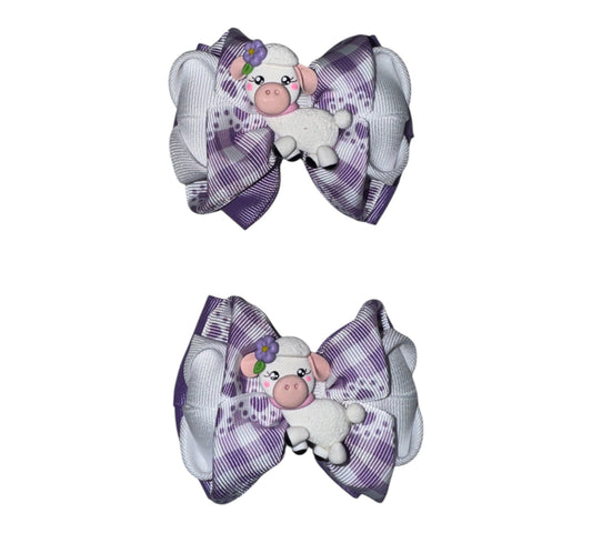 Sheep pigtail bow  - 1