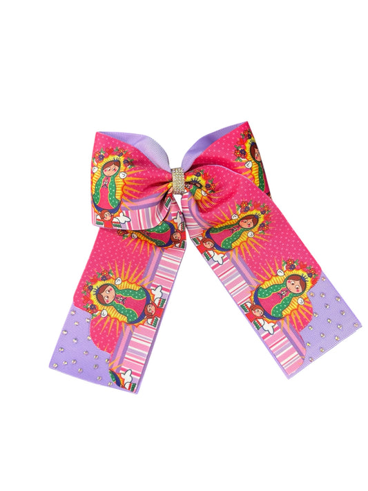 Virgen de Guadalupe long tail bow - 1