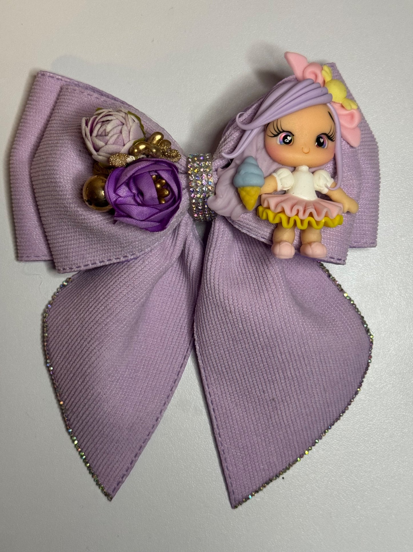 Purple ice cream bow - 1