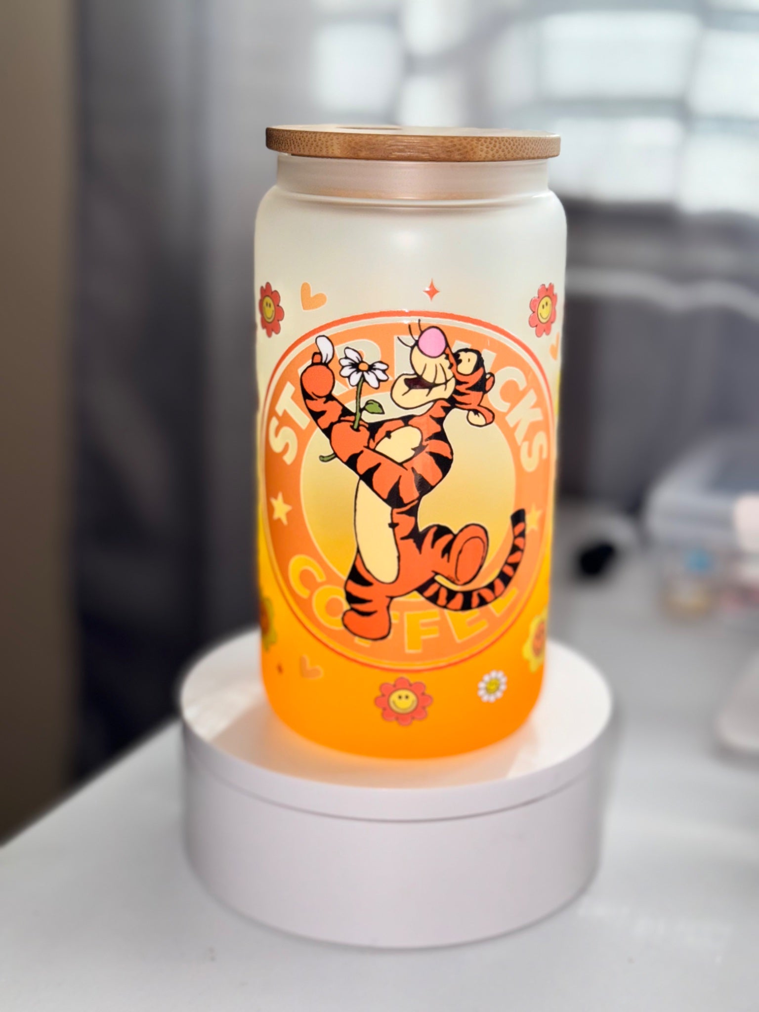 Tiger glass cup  - 1