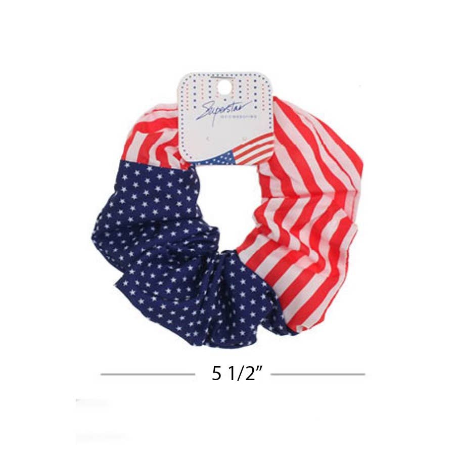 USA Theme Printed Scrunchie