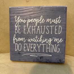 Jmb - You People Must...wood block