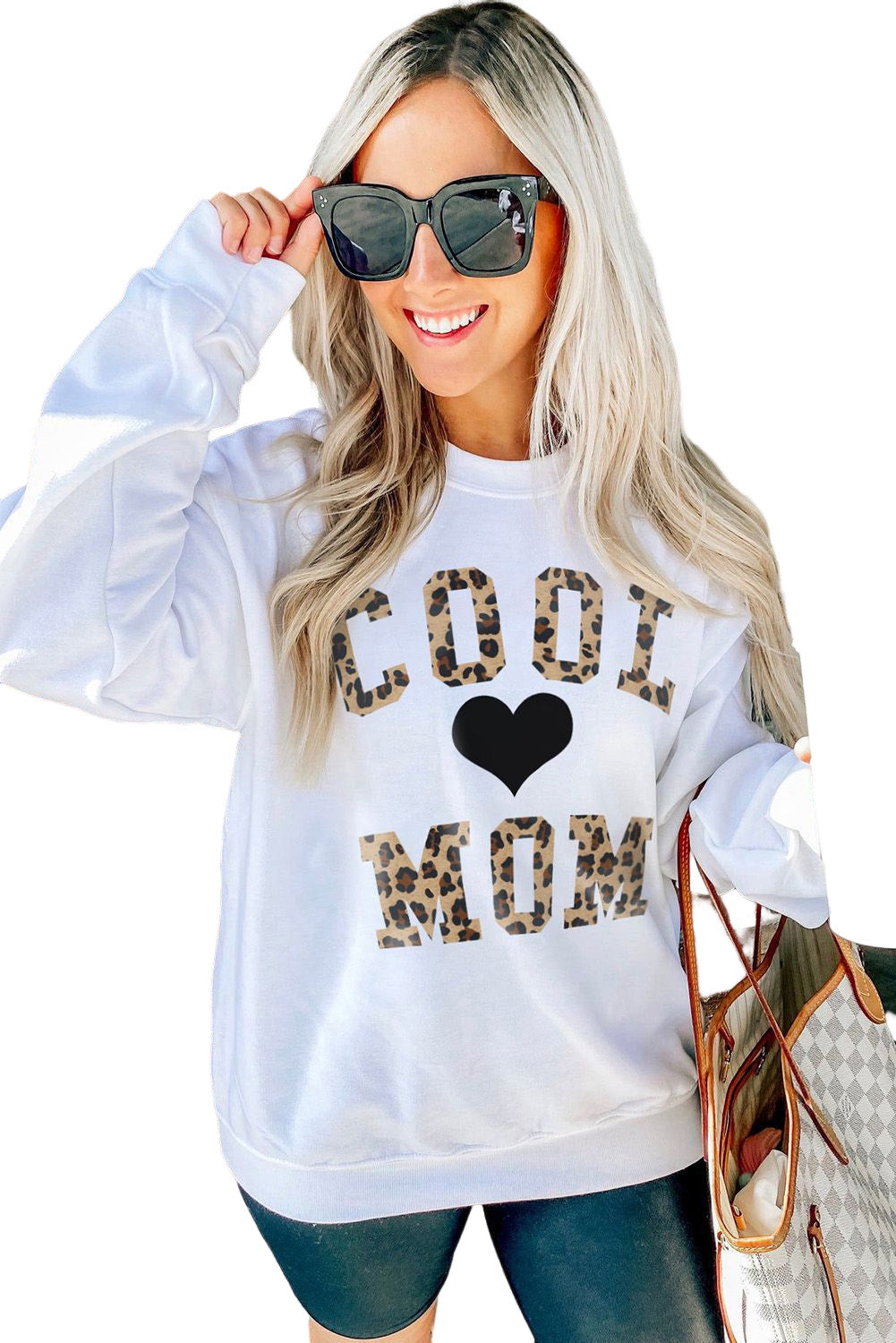 Heart Shaped Embroidered Pullover Sweatshirt