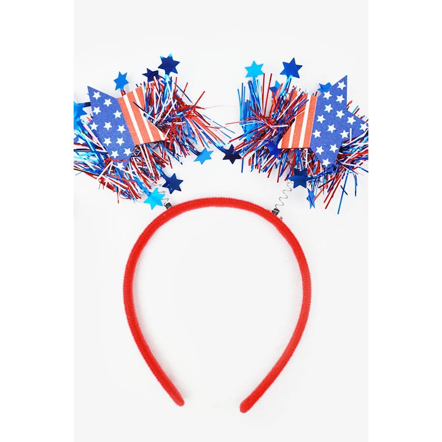 Patriotic Head Fur Detail Boppers Headband