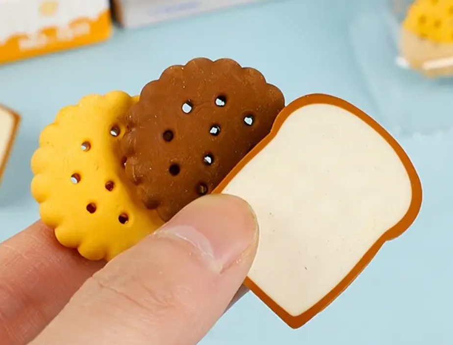 Toast Bread or Biscuit Eraser