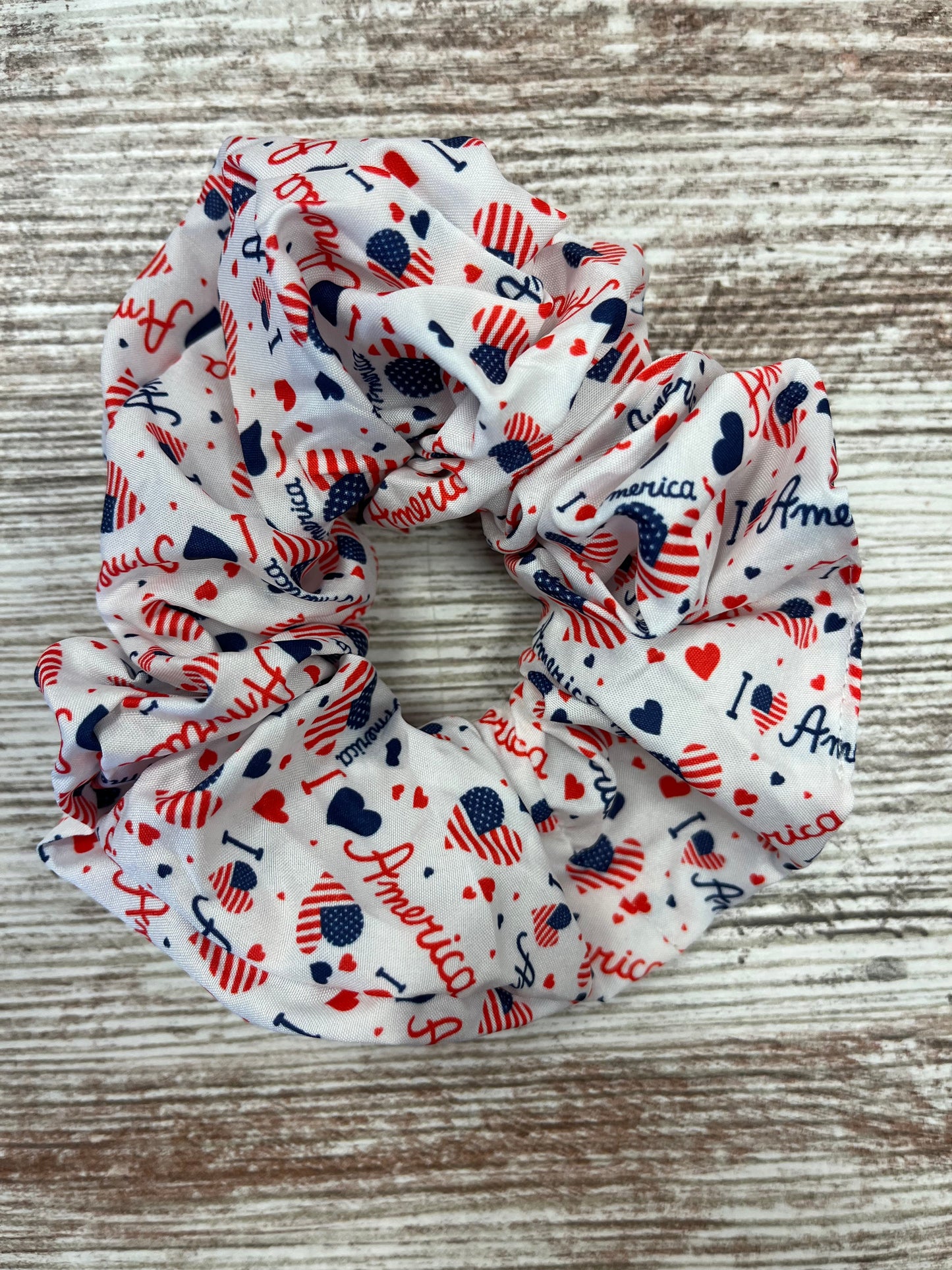 USA Theme Printed Scrunchie