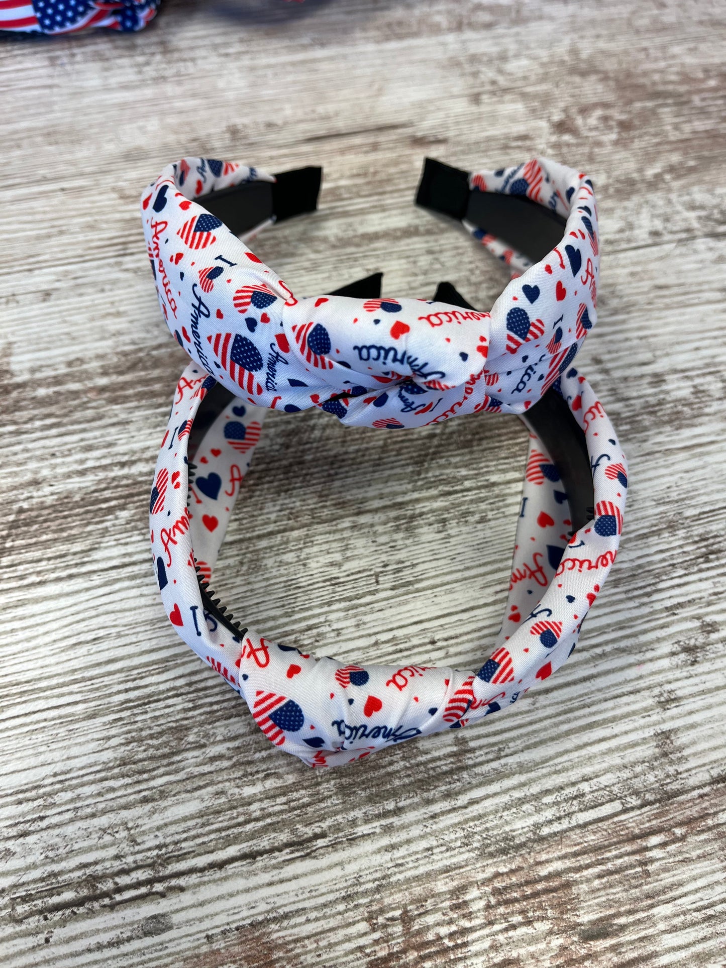 USA Flag American Patriotic Twisted  Headband