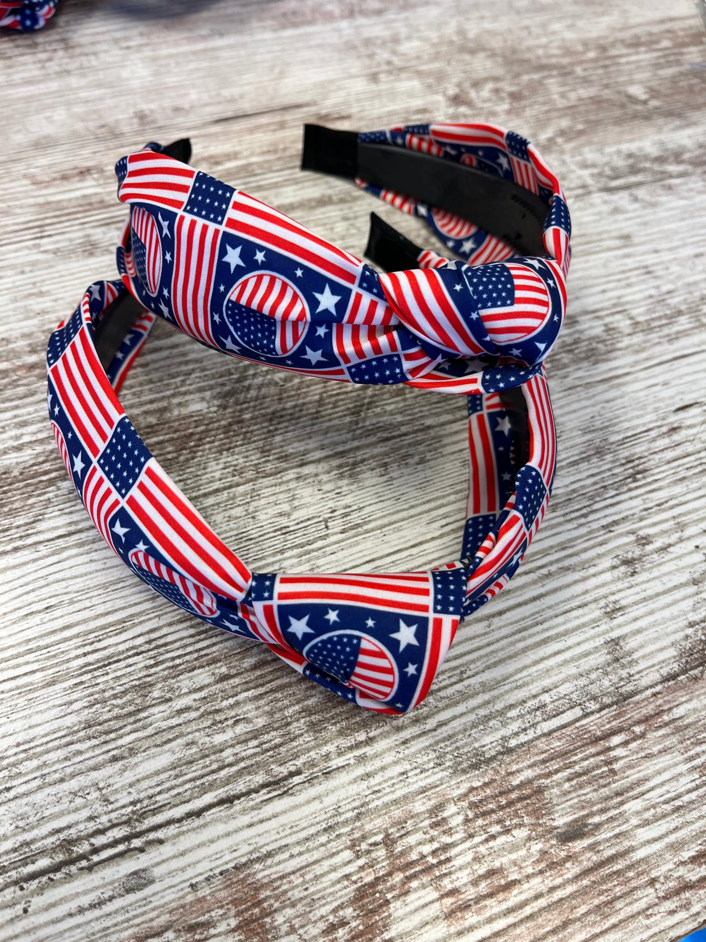 USA Flag American Patriotic Twisted  Headband