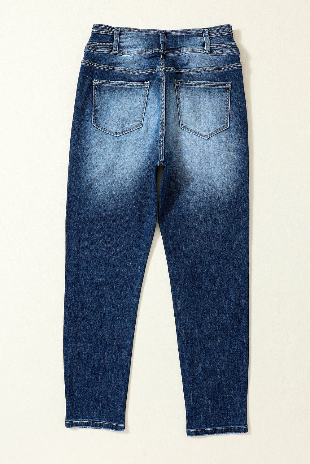 Vintage Wash High Waist Skinny Jeans