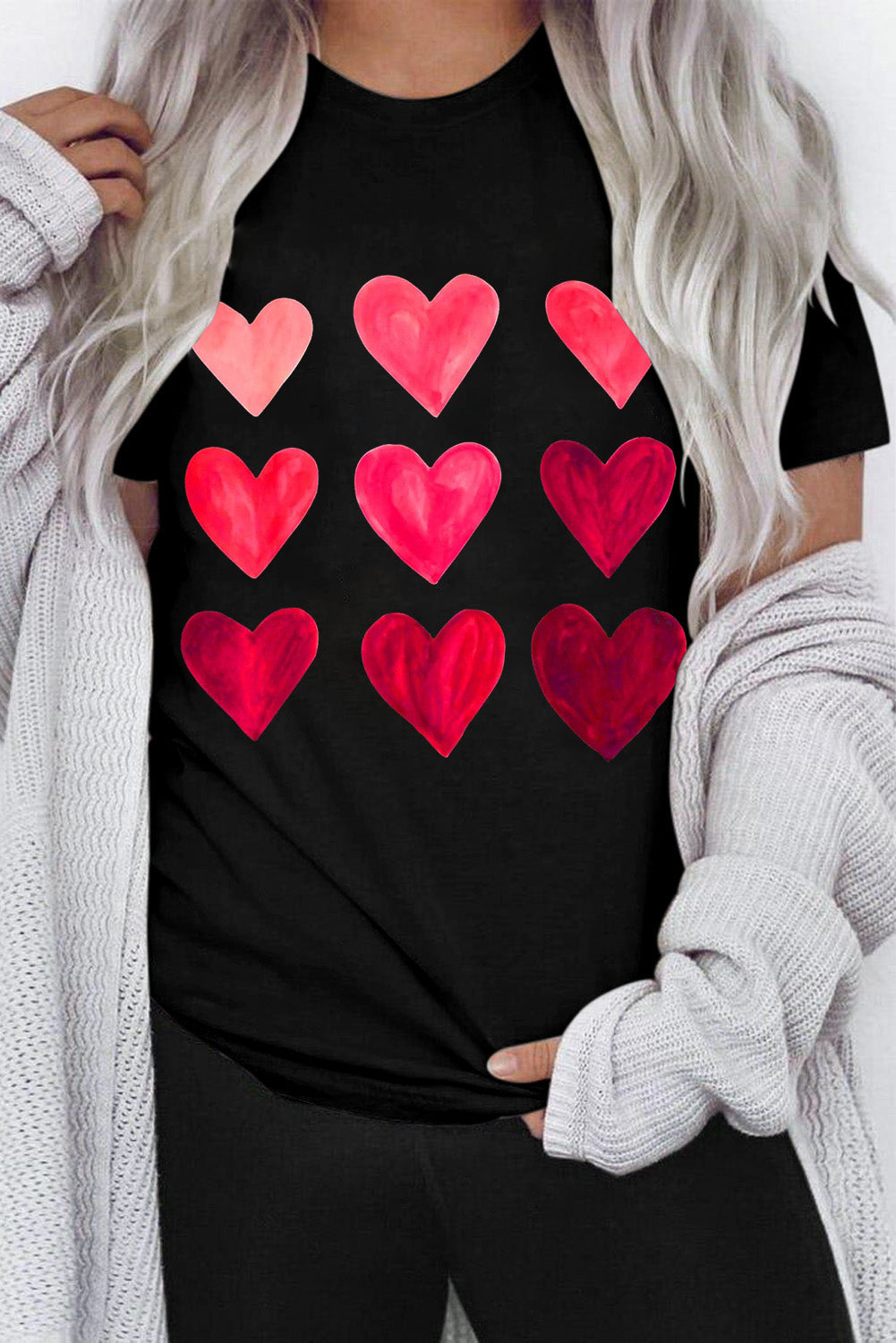 Sequin Heart Graphic Tee