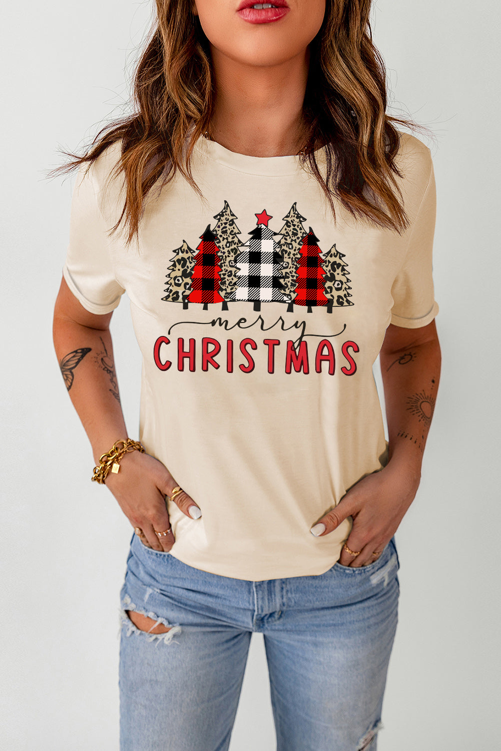 I'm Freaking Merry And Bright Graphic T Shirt