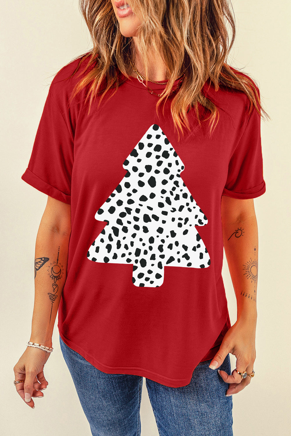 Santa Squad Graphic Print Short Sleeve T Shirt