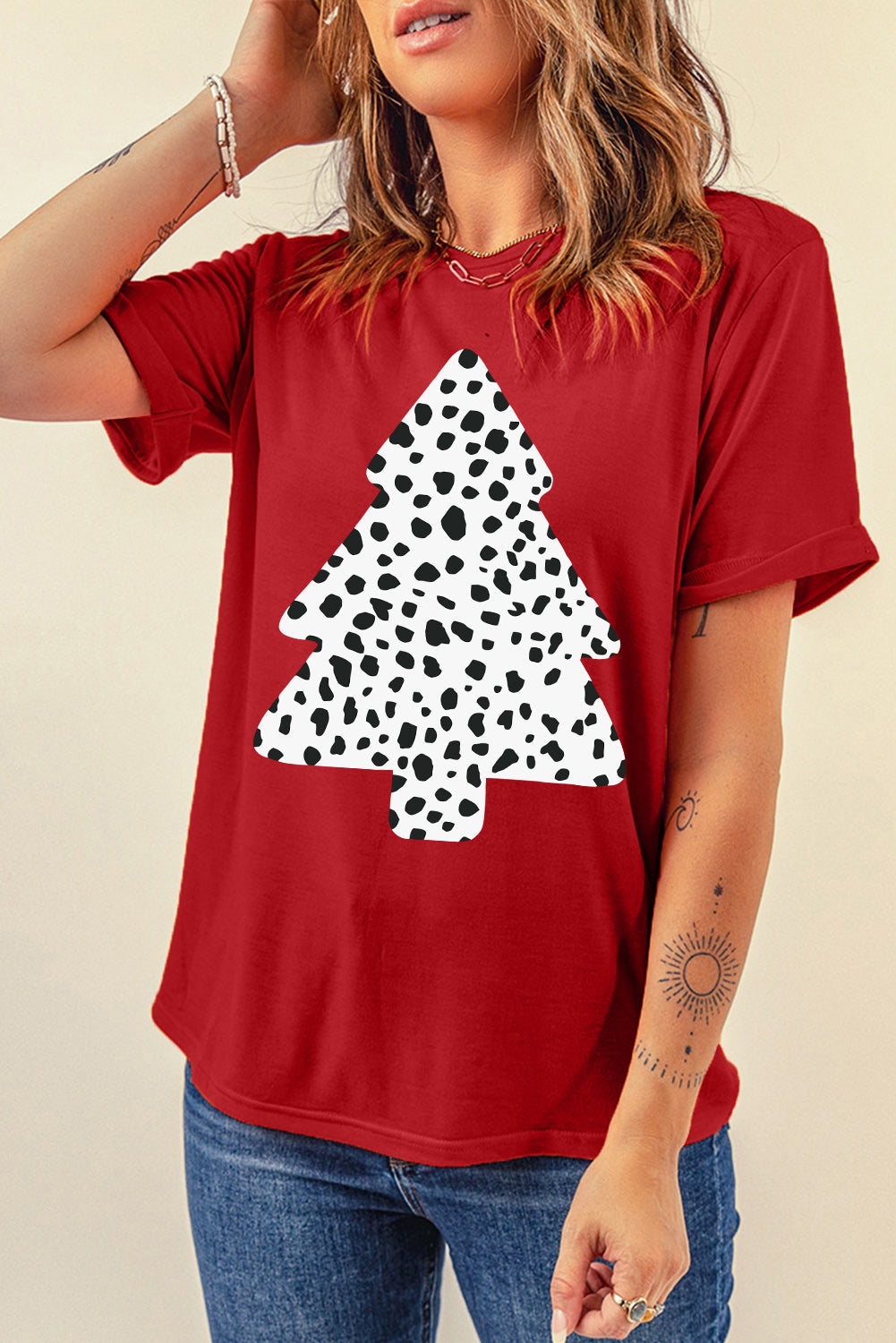 Santa Squad Graphic Print Short Sleeve T Shirt