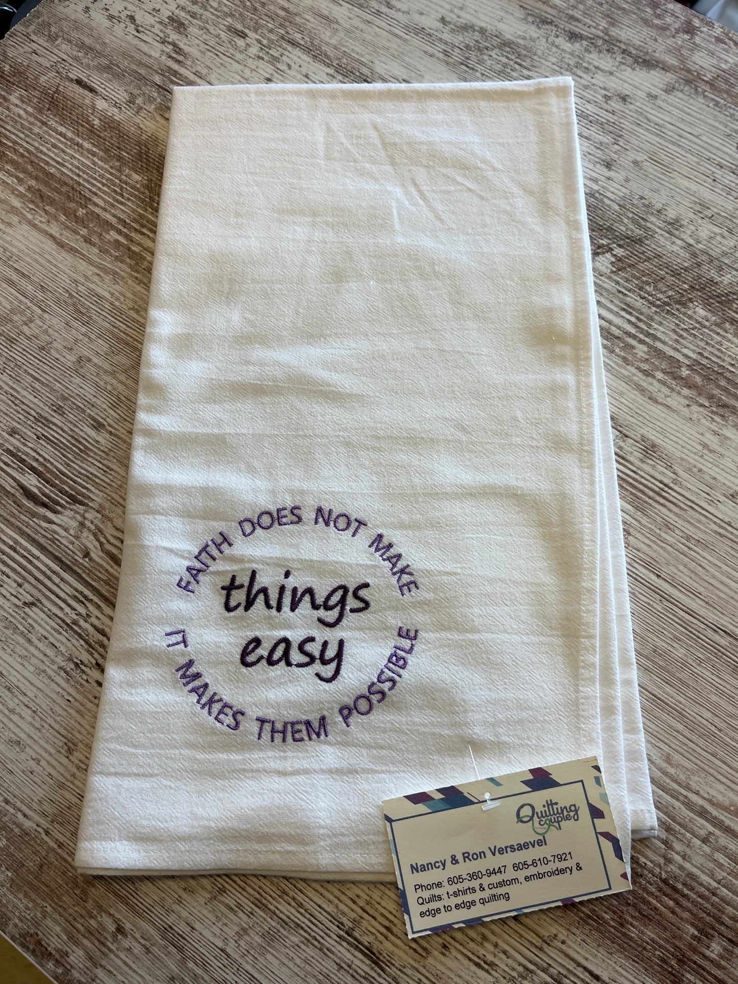 Faith does not make things easy - Dish Towel 173M