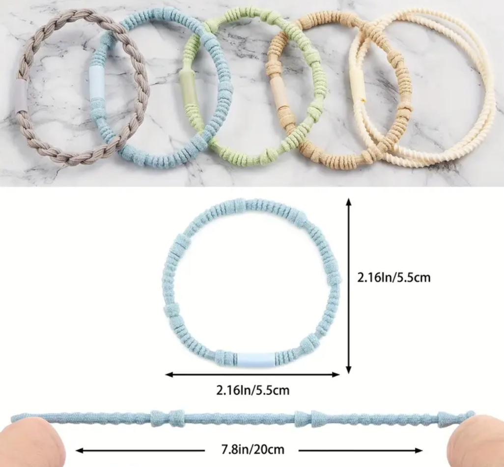 Boho Hair Tie Set (10pc) Sand