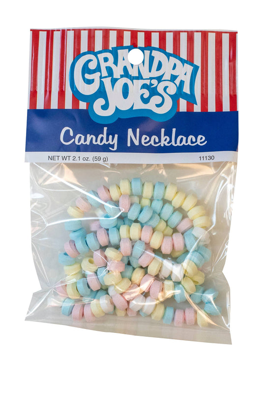 Grandpa Joe's Peg Bags, Candy Necklaces, 2.1oz, 12 Ct Case