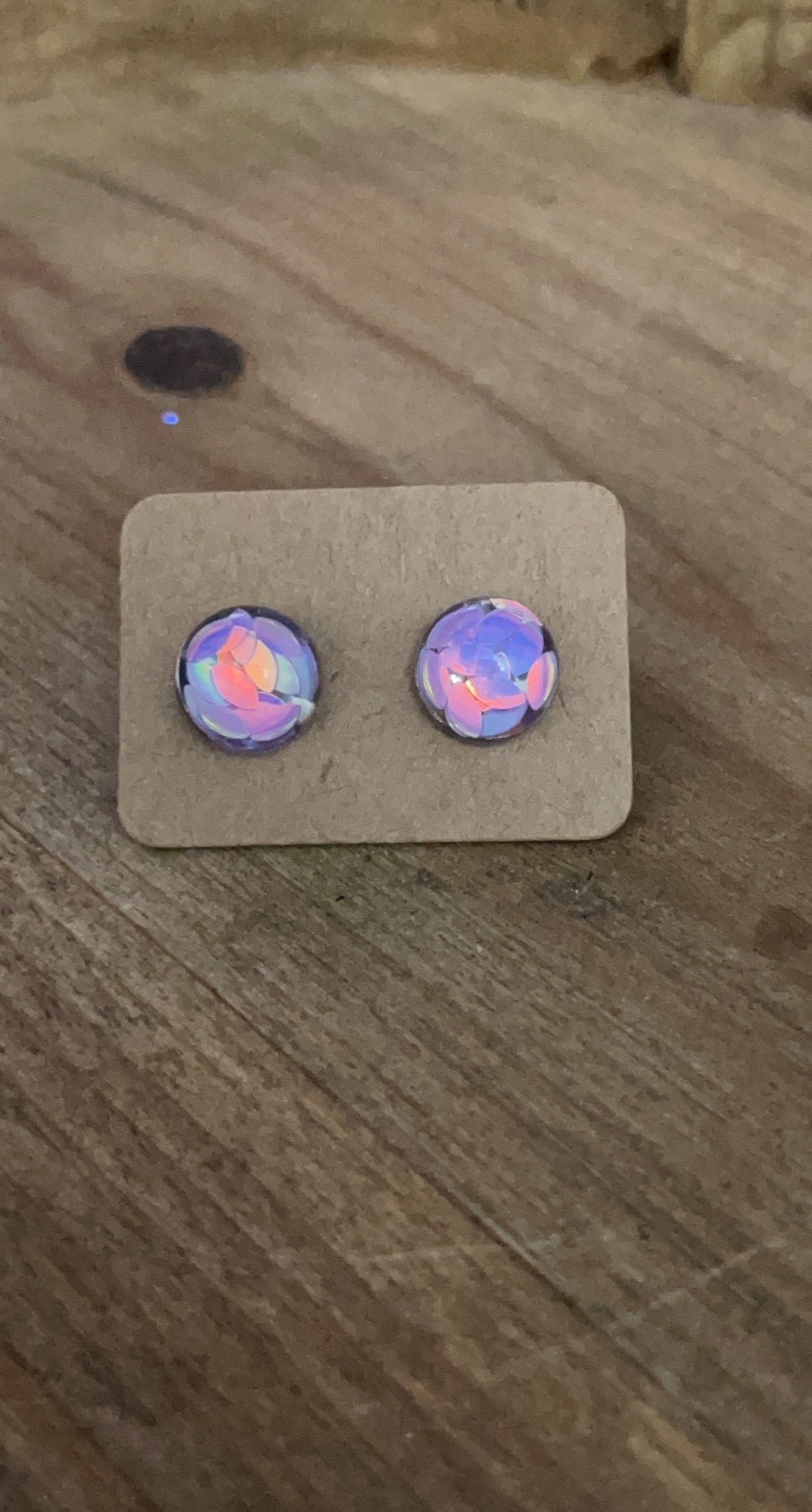 Kid’s - Purple Petal Earrings