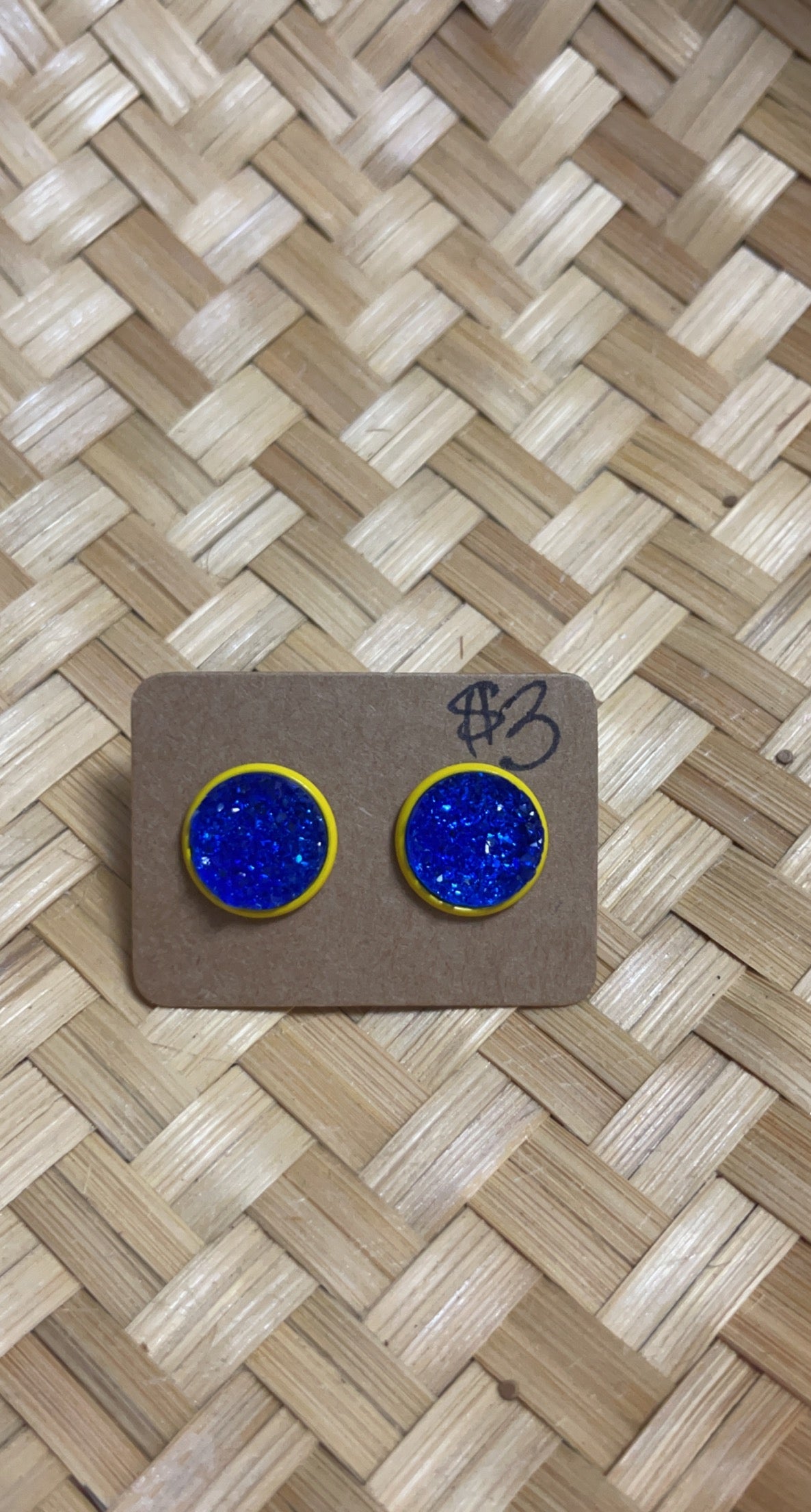 Blue and Gold Studs