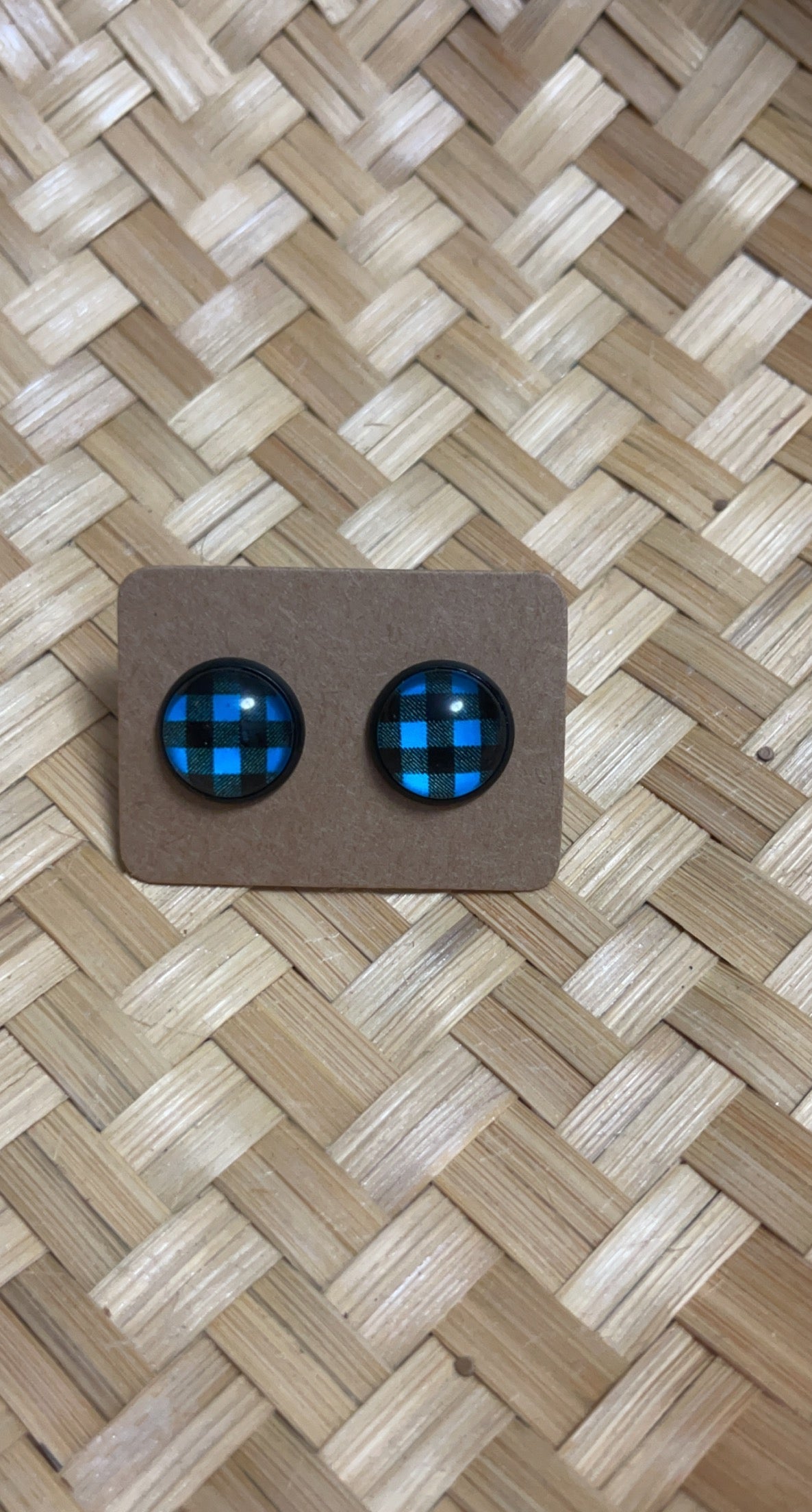 Blue and Black Studs