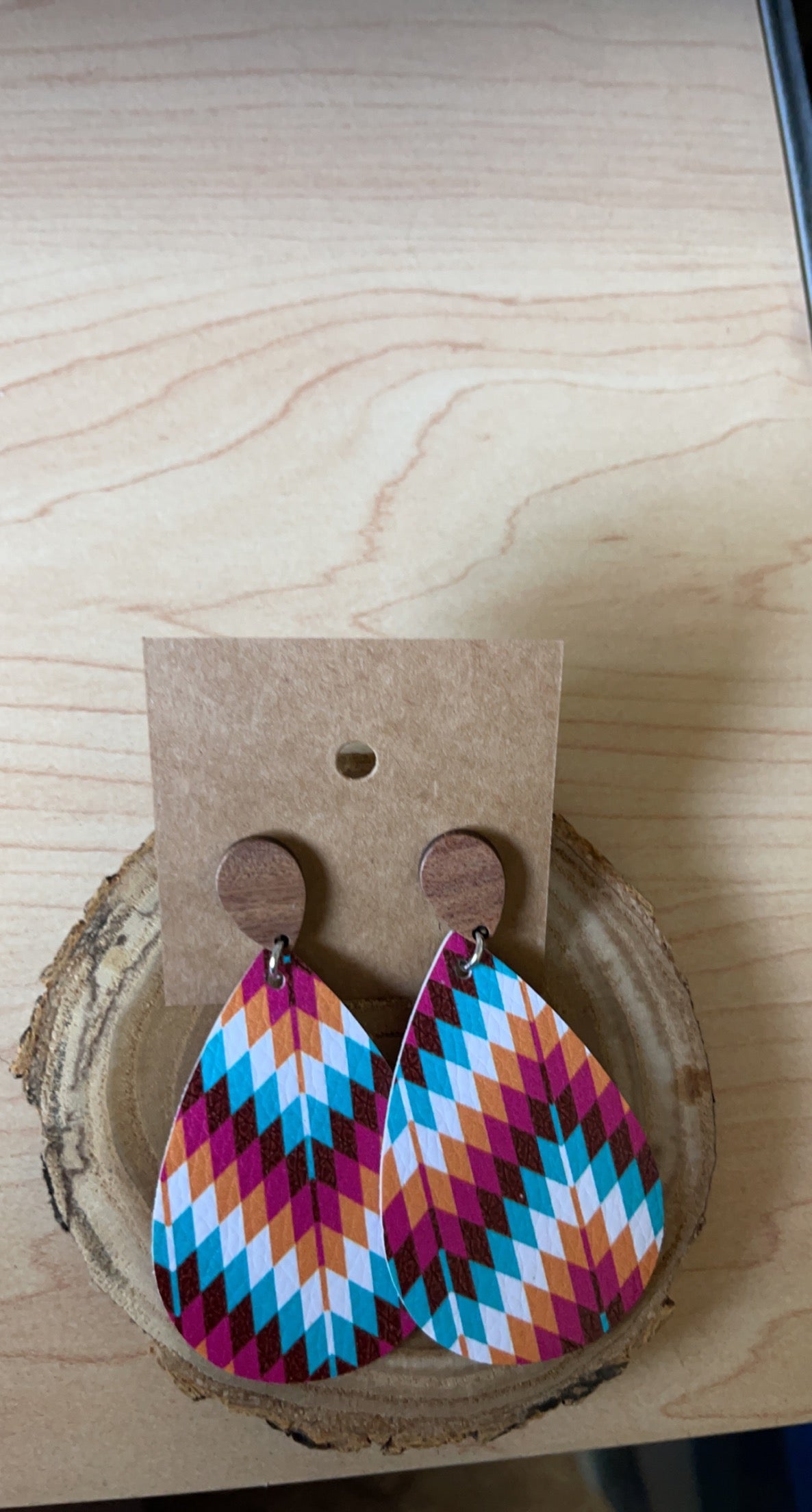 Chevron Print Earrings