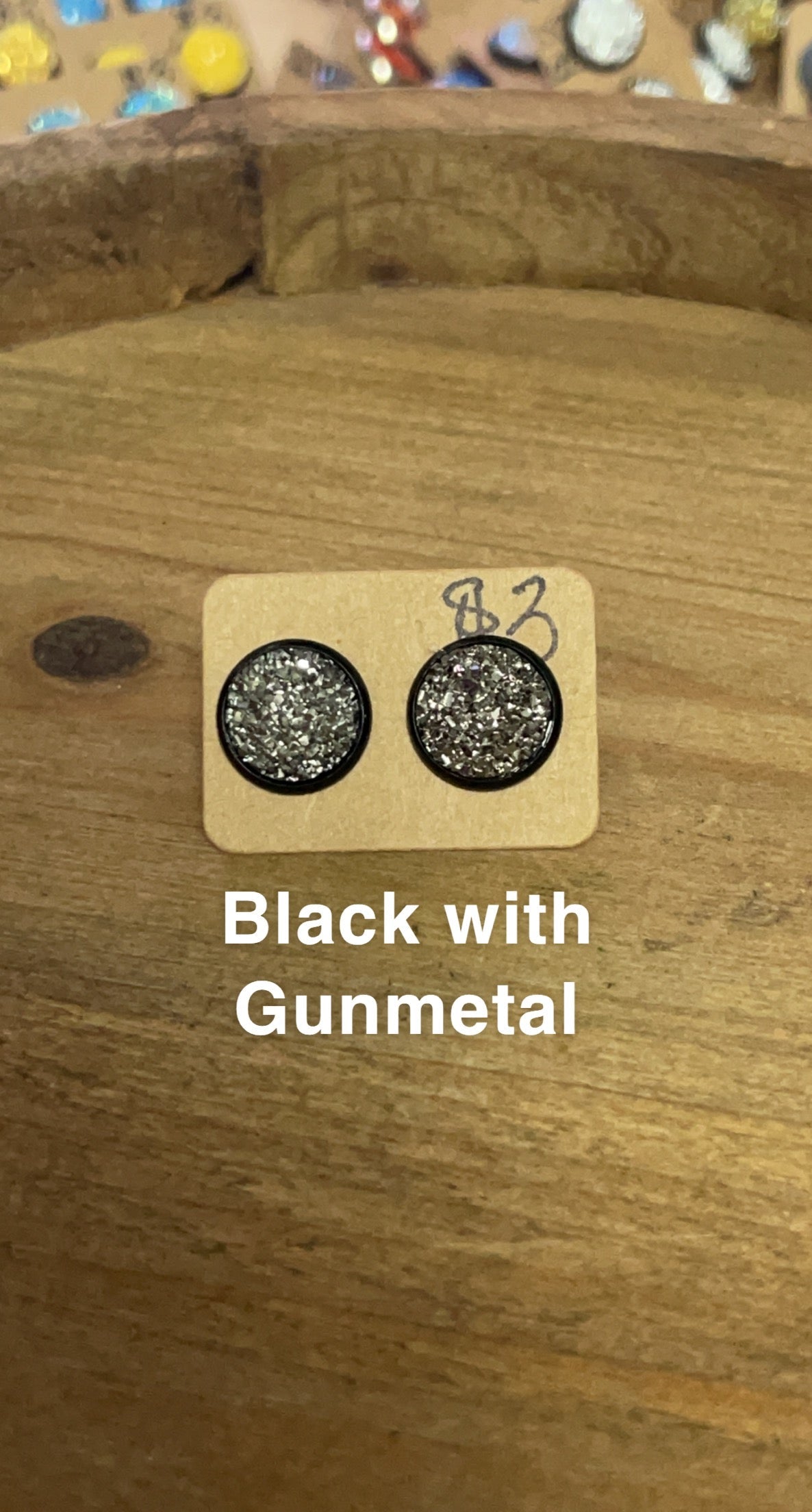 Sports- Gunmetal with Black Detail Studs