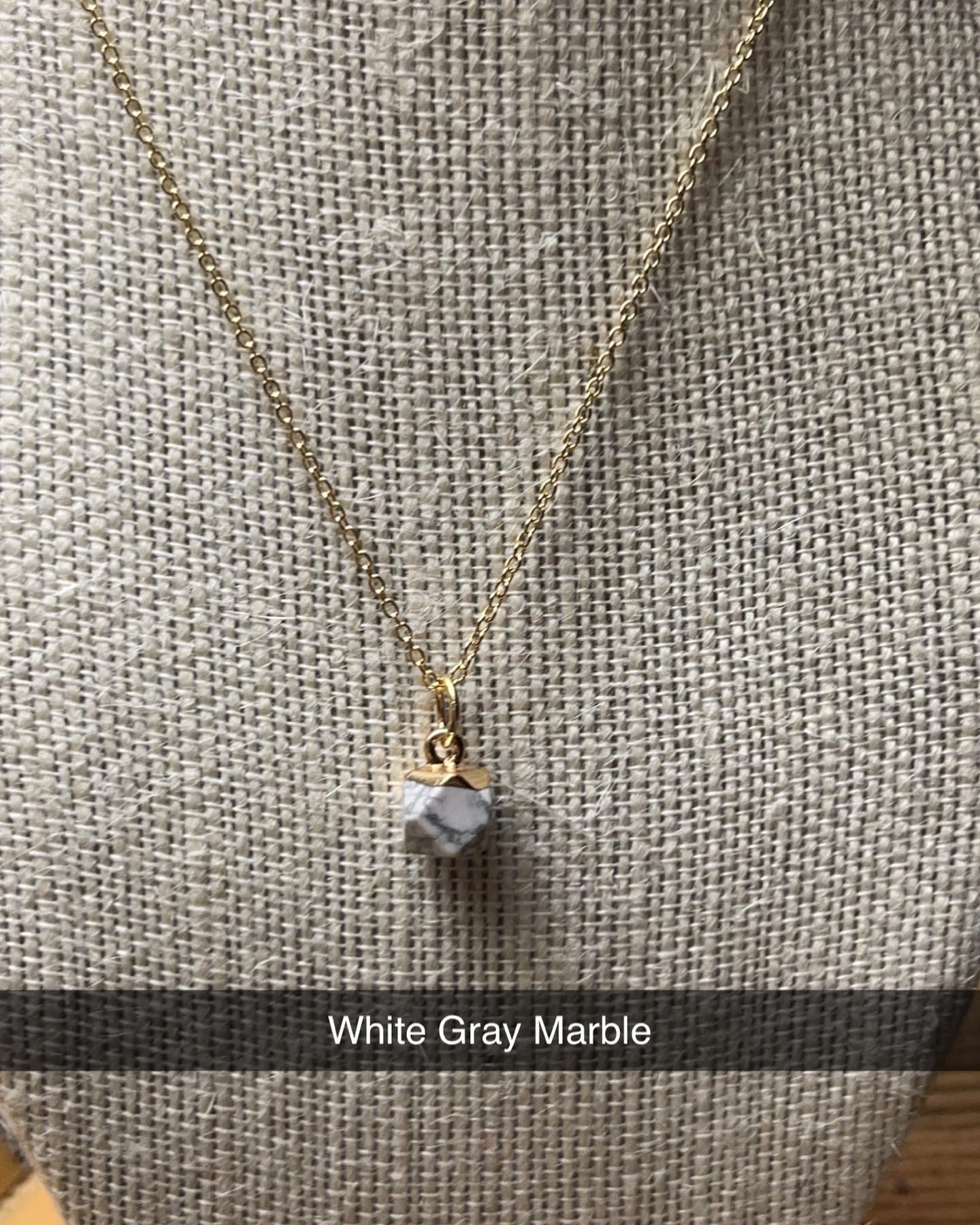 White Marble Necklace